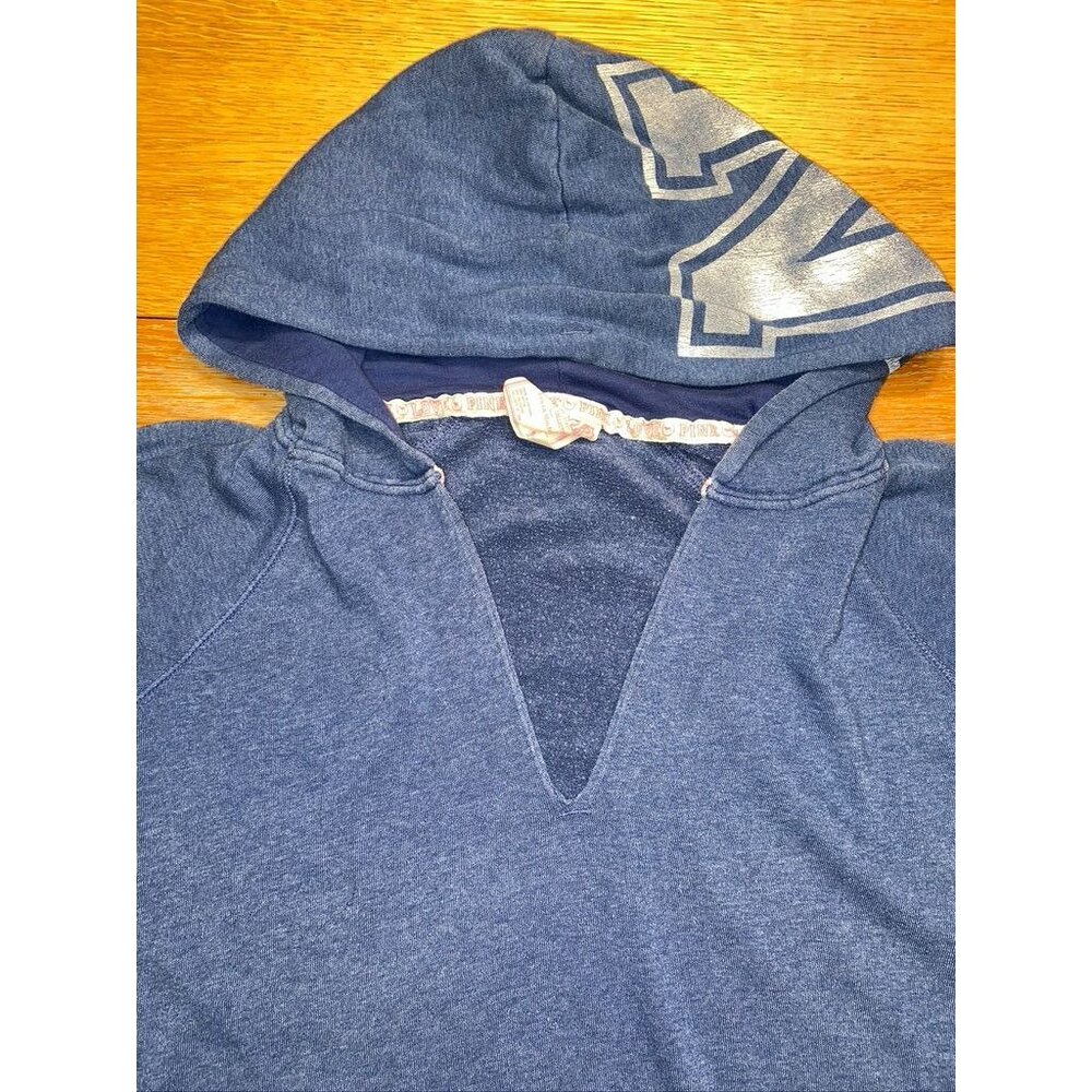 Victoria's Secret PINK V Neck Hoodie Pullover-M - Picture 6 of 7
